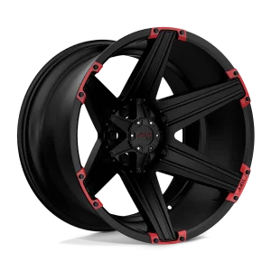 Tuff Wheels – T12 – Black – 22″x12″ -45mm – Summer Wheels – 2212T12-56140M08R